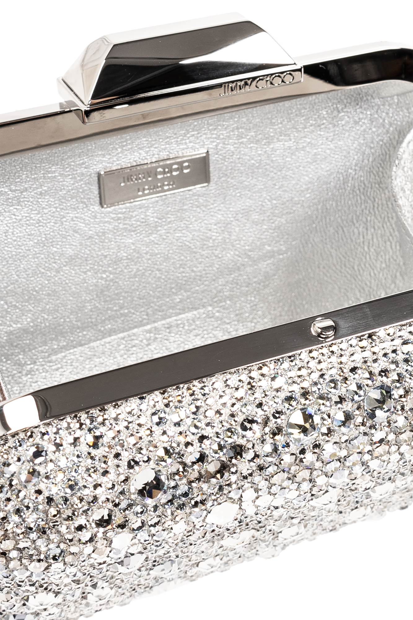 Silver Cloud Clutch Jimmy Choo Vitkac Italy